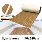 EVA Foam Boat Flooring Sheet Light Brown 90x240cm Teak Marine Decking Carpet