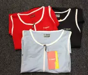 Cycling Tennis Running Womens Netti Top Sports Tank Red Black Blue Shirts New