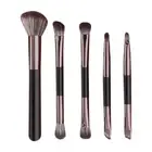 Eyebrow Pencil Travel Makeup Brush Set Cosmetic Brush Kit on-the-go Touch-ups