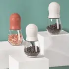 Pepper Mill Manual Easy to Clean Glass Visible Body Salt Grinder Multi-function