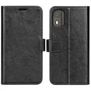 For Nokia C02 Crazy Horse Texture Phone Case Pu Leather Wallet Stand Full Protection Cover
