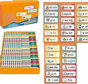 30 Read and Rhyme Flip Books, Word Family Build Book, Vocabulary Flash Cards, Phonics Tools for Reading, ABC Flash Cards Vocabulary, Letter Sounds Flashcards, for Young Learners (1 pcs)