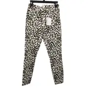 Frame Denim Ali High Rise Cigarette Jeans NEW Womens Size 26 Leopard Skinny Fit