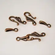 10-Hook Clasp S Shape Hook Clasps Antique Copper Clasp