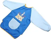ASAKKURA Drawing Apron Adorable Cartoon Sleeved Bib for Painting Cooking and Creative Activities Long Sleeve Design for Ages Keeps Clothes Clean
