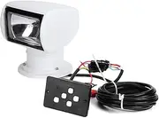 Gearwell Remote Control Spotlight, Halogen Searchlight Lamp, 12V 100W Waterproof Remote Control Spotlight for Marine Yacht 136
