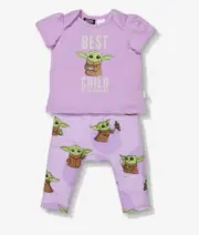 NEW PETER ALEXANDER STAR WARS BEST CHILD LILAC PJ SET 3-6 MTH RRP$49.95 SIZE 00