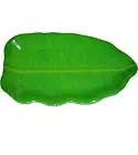2x Melamine 14 inch Banana Leaf Shape South Indian Dinner Lunch Serving Plate
