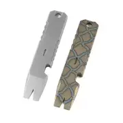 Solid Titanium Alloy CNC Process Pry Bar Crowbar Multi Tool Outdoor Camping EDC