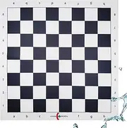 LUCKIN SPORTS Standard Professional Tournament Chessboard, 20" x 20" in Size with 2.25" Squares. 100% Durable Felt Fabric. Waterproof and Stain Resistant, Washable and Ironable. (Grey)