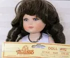 WIG-DOLL-SIZE 5 Style W725 Brown Modacrylic Rag Curl type wig