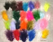 Marabou Feathers Fluffy 7 grams 1-3" 29 colors available Approx 105 per bag