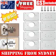 Kitchen Cupboard Door /Hinge Repair Kit Hinge Repair Plate Cabinet Mount Tool AU