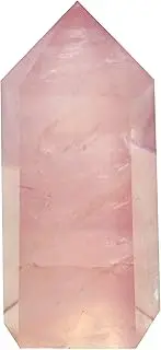 Mina Heal Rose Quartz Wand - Heart Chakra Crystal Tower for Reiki Energy, Meditation - Healing Crystals Love Stone for Emotional Balance and Spiritual Growth 2"-2.5"