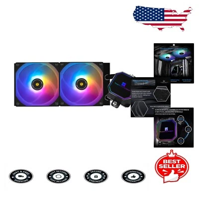 Smart Liquid CPU Cooler with Automatic PWM Fans and Stunning ARGB Effects