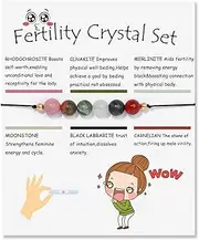 [COLORFUL BLING] Natural Stone 6mm Beads Crystal Stretch Bracelet Healing Stone Braided String Bracelet with Spiritual Card for Women Teen Yoga Balancing Protection Jewelry