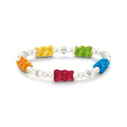 Buy Pearl bracelet with 5 colourful goldbears by Thomas Sabo online - THOMAS SABO Australia