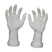 2x Hand Model Fake Human Hands Realistic Spooky Costume Prop Mannequin Hands for