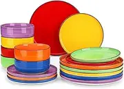 [vancasso] Bonita Dinner Service for 6 People, Stoneware, 18 Pieces, Colourful