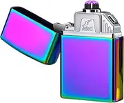 FUDIDU Arc Lighter Rechargeable Lighter Candle Lighter Electric Plasma Six Arc Lighter Cool Unique Lighter Windproof Flameless Lighter Box for Men, Women's (Color), JL220