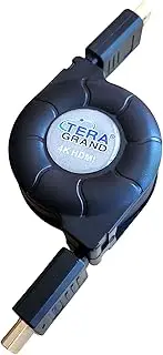 Tera Grand Premium High Speed HDMI Retractable Cable, 4.25 feet - Supports 4K UHD Ultra HD Ethernet 1.4 Blu ray PlayStation Xbox
