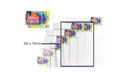 1 x Blank Painting Canvas Artist Stretched White Primer Oil Acrylic Board Frame 6070