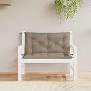 Garden Bench Cushions - Taupe Oxford Fabric Set - Patio Seat Pillows, Outdoor Furniture Replacement, Waterproof Chair Covers, 100x50x7 cm