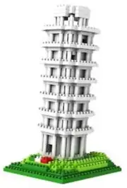 Loz Architecture Diamond Block, Tower Of Pisa 9367 560 Pcs