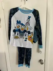 Disney Mickey and Friends Hanukkah Long Sleeve Kid's Pajama Set with Socks NEW