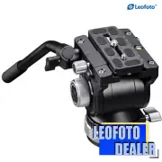 Leofoto BV-15 70mm Camera Video head Fluid Head for tripod w Quick Release Plate