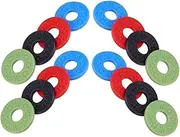 QUMIIRITY 16pcs Guitar Strap Pads Blocks Rock Anti Theft Guitar Strap Buttons Safety Padlock with Key Loop System Gates Band Pins Padded Hanger Electric Guitar Stand Hooks Belts Silica Gel