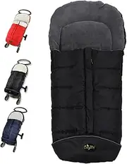 CozyMe Stroller Footmuff, Insulated Stroller Blanket Evelution, Water Repellent Winter Bunting Bag for Strollers, Central Open, Height Adjustable, M6-4T