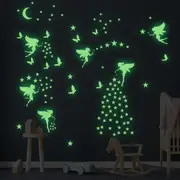 Luminous Wall Stickers Glow in Dark Wall Decorative Wall Decals for Baby Children Room-Style 1