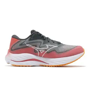 Mizuno 慢跑鞋 Wave Rider 27 SSW Super Wide 女鞋 超寬楦 紅灰 波浪片 美津濃 J1GD2377-71