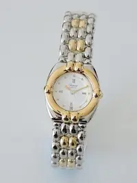 在飛比找Yahoo!奇摩拍賣優惠-真品 CHOPARD 蕭邦 正18K金半金造型女錶