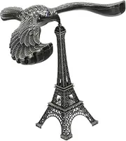 OFFSCH Balance Eagle Tower Balance Bird Balance Eagle Toy Anti Gravity Physics Toys Self-Balancing Bird Finger Balance Toy Eagle Table Ornament Architecture Eiffel Tower Alloy Office