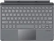 MoKo Type Cover Fit Microsoft Surface Go 3 (2021)/ Surface Go 2 2020 / Surface Go 2018, Ultra-Slim Wireless Bluetooth Keyboard with Micro-USB Charging Cable and Built-in Rechargeable Battery, Black