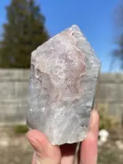 Pink Amethyst Geode Polished Crystal Tower Point