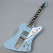 Epiphone 1963 Firebird V Frost Blue Electric Guitar Inspired by Gibson Custom