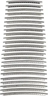 HOSCO HFS-M2-P24 Stainless Steel Fret, Medium Jumbo Crown, 24 Pieces, Tang Cut Specifications