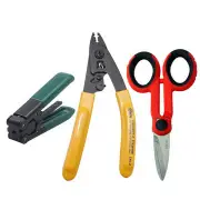 1Set Ftth Splice Fiber Optic Tool Kits Pixian Fibre Wire Stripper Plier + Optical Fiber+Scissors