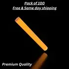 100PCS LED Light Up Foam Sticks Baton Wands Rally Party Rave Tube Soft Glow Wand