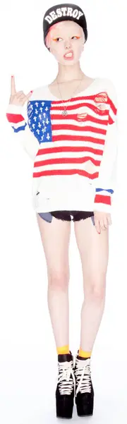 [UNIF] Flag Religion Sweater