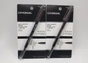 2 Pack CoverGirl Easy Breezy Brow Micro-Fine+Define Pencil Crayon In 715 Honey B