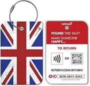 retreev™ Smart Luggage Tag | NFC & QR Code Luggage Tag with Secure Messaging – United Kingdom