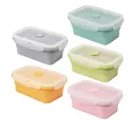 【OMORY】簡約環保矽膠摺疊保鮮餐盒
