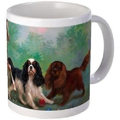 11oz mug Cavalier King Charles Spaniels - White Ceramic Coffee Tea Cup
