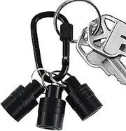 Drill Bit,Shank Bit Holders | Quick Release Compact Workshop Drill Key Chain Carabiner for Electricians Construction Carpenters