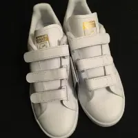 在飛比找蝦皮購物優惠-Adidas Stan smith金標魔鬼氈球鞋