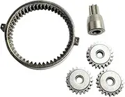 5 Pieces Epicyclic Gears & Gear Sleeve Set 21 Teeth Gears Electric Wrench Replacement Part
